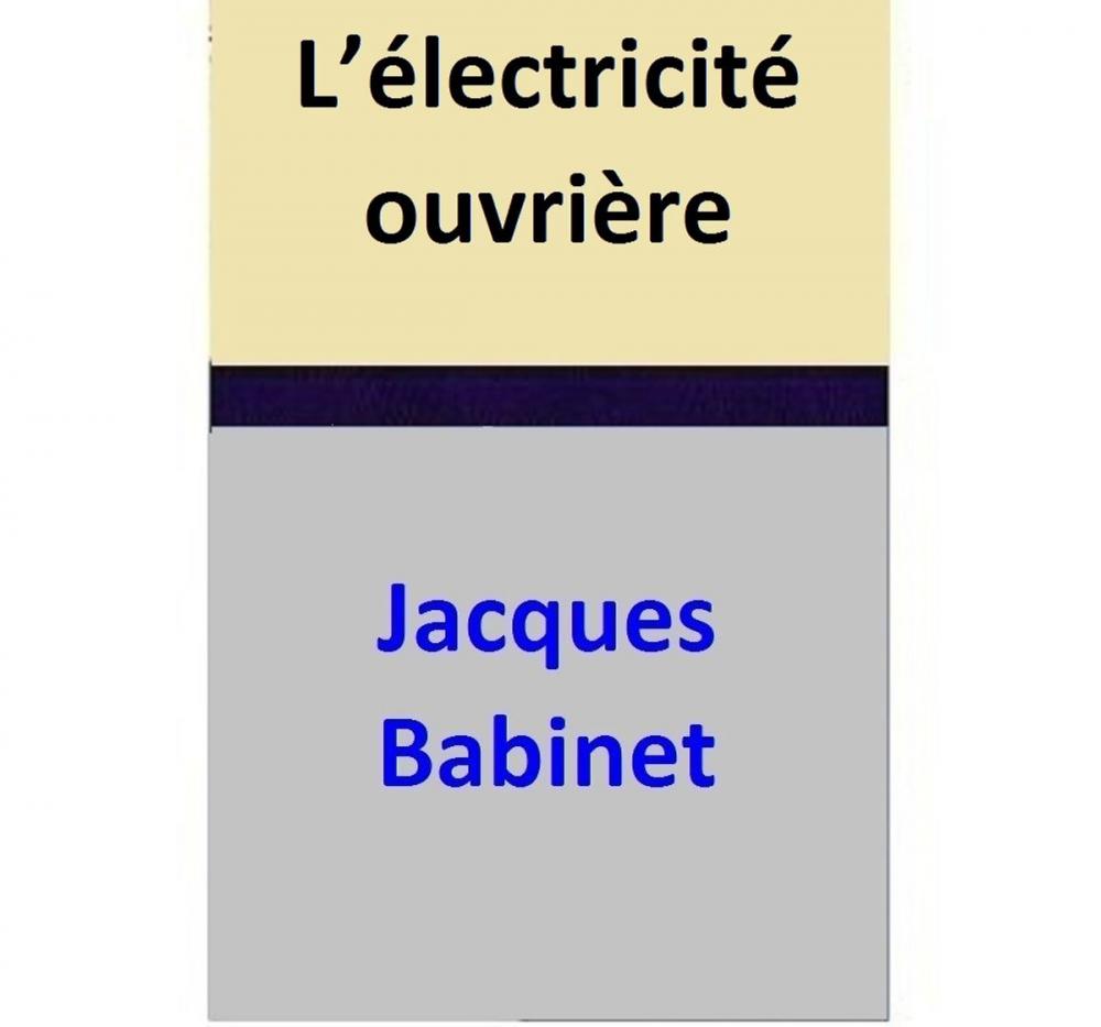 Big bigCover of L’électricité ouvrière