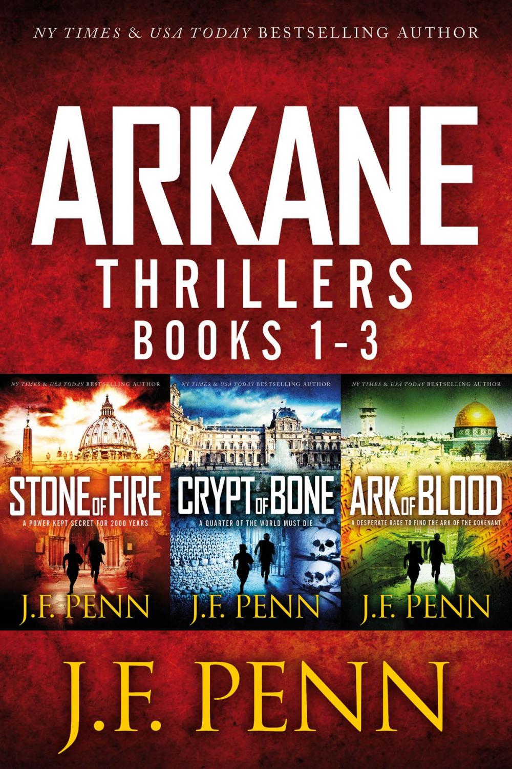 Big bigCover of ARKANE Thriller Box-Set: Stone of Fire, Crypt of Bone, Ark of Blood