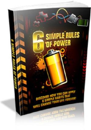 Cover of 6 Simple Rules Of Power