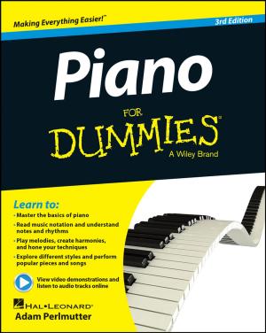 Cover of the book Piano For Dummies by Ryan F. Donnelly, Thakur Raghu Raj Singh, Desmond I. J. Morrow, A. David Woolfson