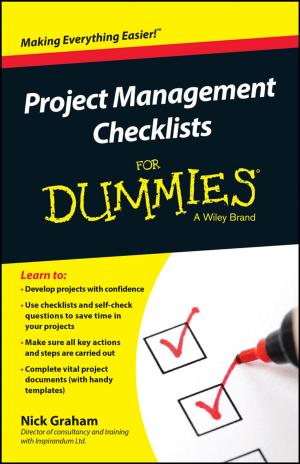 Cover of the book Project Management Checklists For Dummies by Steven Mintz, Randy W. Roberts, David Welky