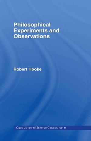 Cover of the book Philosophical Experiments and Observations by Sascha Muller-Kraenner