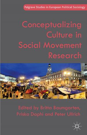 Cover of the book Conceptualizing Culture in Social Movement Research by Danny O'Connor