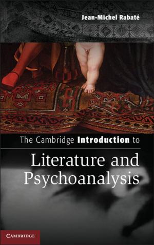 Cover of the book The Cambridge Introduction to Literature and Psychoanalysis by Piet Van Mieghem