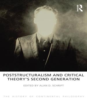 Cover of the book Poststructuralism and Critical Theory's Second Generation by Jane Goodall