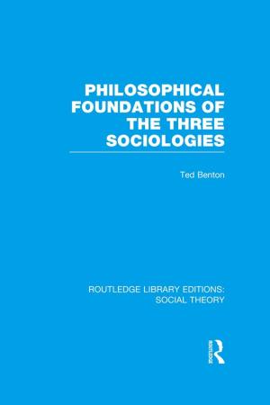 Cover of the book Philosophical Foundations of the Three Sociologies (RLE Social Theory) by Ralf Dahrendorf