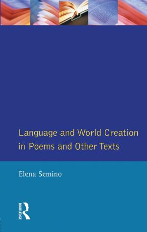 bigCover of the book Language and World Creation in Poems and Other Texts by 