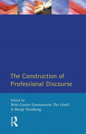 Cover of the book The Construction of Professional Discourse by J. Stephen Hoadley