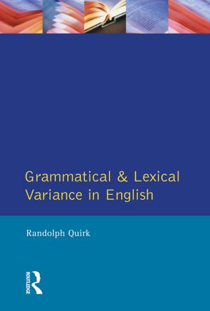 Cover of the book Grammatical and Lexical Variance in English by Madeleine Davis, David Wallbridge