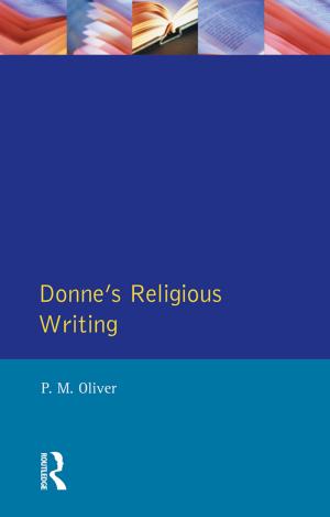 Cover of the book Donne's Religious Writing by M. Riad El-Ghonemy
