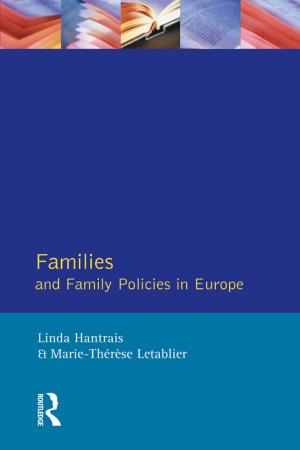 Book cover of Families and Family Policies in Europe