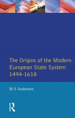 Book cover of The Origins of the Modern European State System, 1494-1618