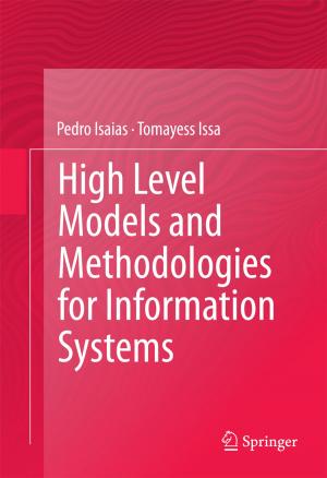 Cover of the book High Level Models and Methodologies for Information Systems by Isaac I. Bejar, Roger Chaffin, Susan Embretson