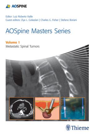 Cover of the book AOSpine Masters Series Volume 1: Metastatic Spinal Tumors by Michael Schuenke, Erik Schulte