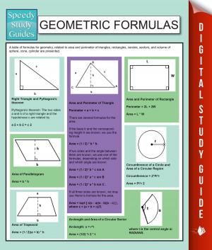 Book cover of Geometric Formulas