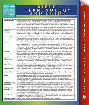bigCover of the book Bible Terminology And Guide by 