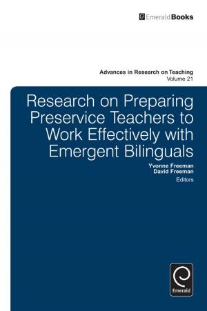 Cover of the book Research on Preparing Preservice Teachers to Work Effectively with Emergent Bilinguals by Michael Schwartz, Debra Comer, Howard Harris