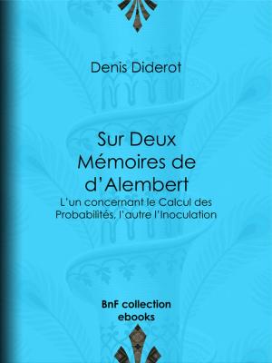 Book cover of Sur Deux Mémoires de d'Alembert