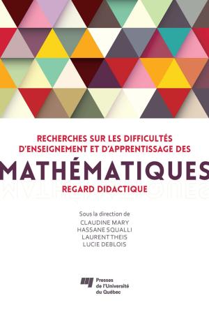 Cover of the book Recherches sur les difficultés d'enseignement et d'apprentissage des mathématiques by Brigitte Voyer, Sylvie Ouellet, Anna Maria Zaidman