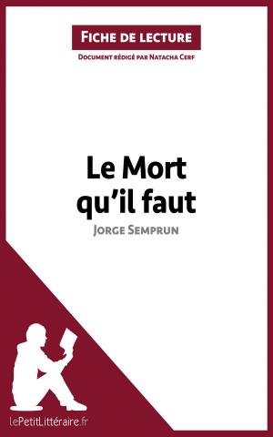 Cover of the book Le Mort qu'il faut de Jorge Semprun (Fiche de lecture) by David Ball