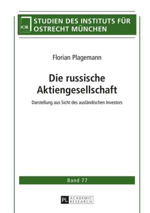 Cover of the book Die russische Aktiengesellschaft by Vanessa Kluge