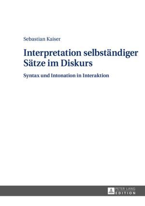 Book cover of Interpretation selbstaendiger Saetze im Diskurs