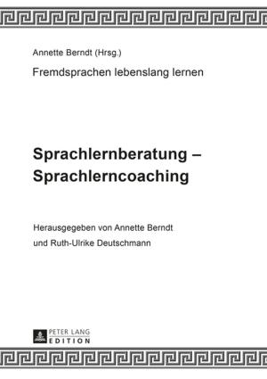 Cover of the book Sprachlernberatung Sprachlerncoaching by Dominique Ninanne