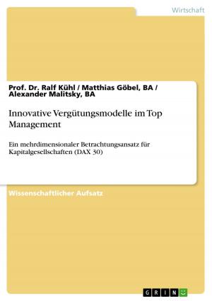 Book cover of Innovative Vergütungsmodelle im Top Management