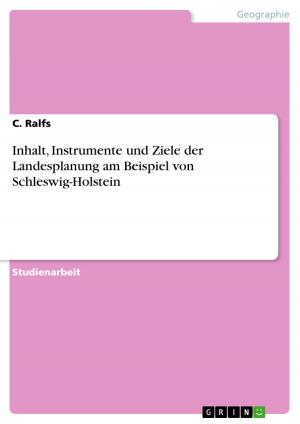 Cover of the book Inhalt, Instrumente und Ziele der Landesplanung am Beispiel von Schleswig-Holstein by Christina Aman