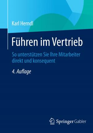 Cover of the book Führen im Vertrieb by Jörg-Thomas Knies, Lars Micker