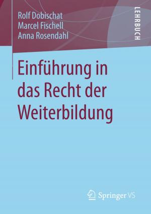 Cover of the book Einführung in das Recht der Weiterbildung by Constanze Elter