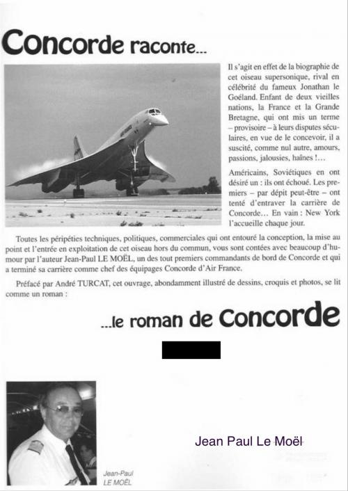 Cover of the book Concorde raconte by jean paul le moel, le moel
