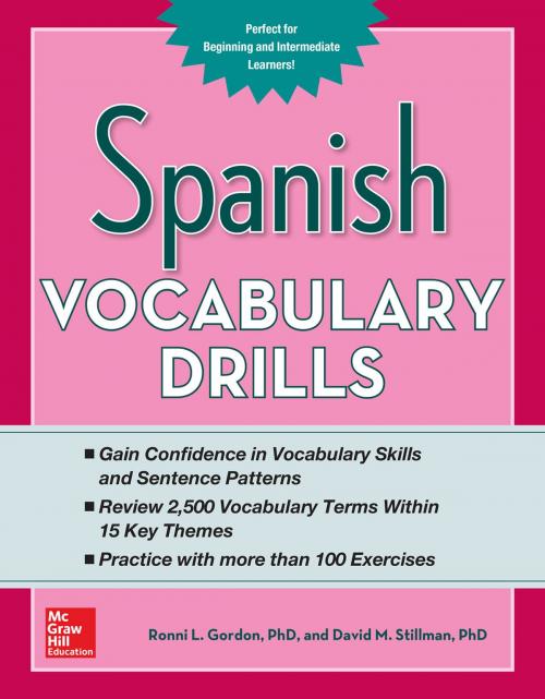 Cover of the book Spanish Vocabulary Drills by Ronni L. Gordon, David M. Stillman, McGraw-Hill Education