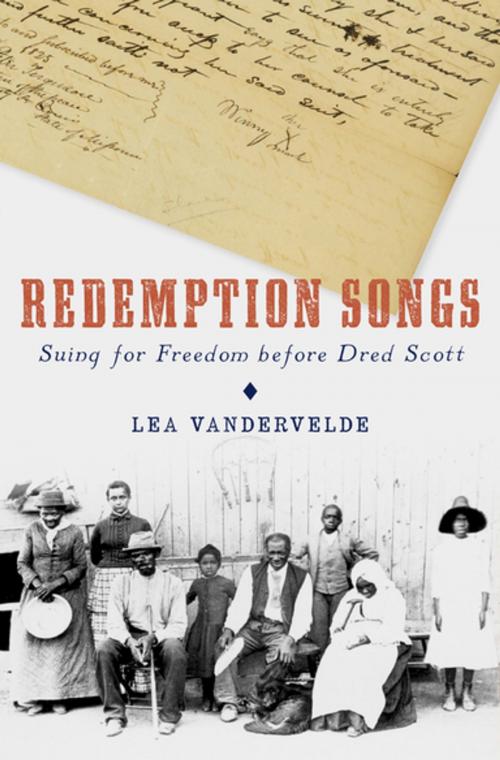 Cover of the book Redemption Songs by Lea VanderVelde, Oxford University Press