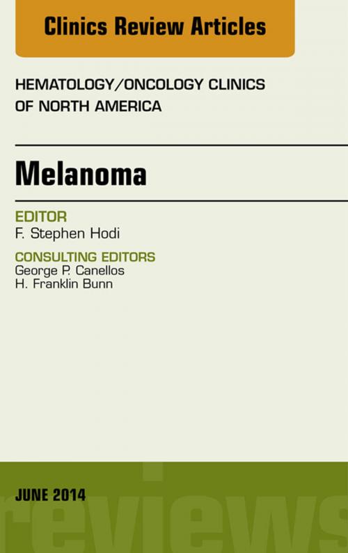 Cover of the book Melanoma, An Issue of Hematology/Oncology Clinics, by F. Stephen Hodi, Elsevier Health Sciences