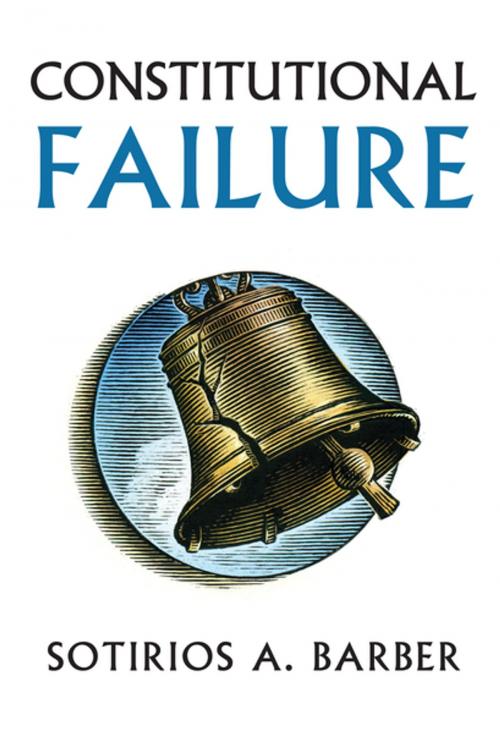 Cover of the book Constitutional Failure by Sotirios Barber, University Press of Kansas