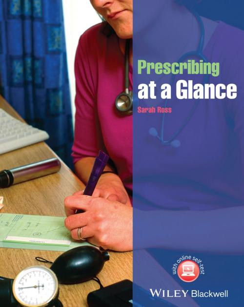 Cover of the book Prescribing at a Glance by Sarah Ross, Wiley
