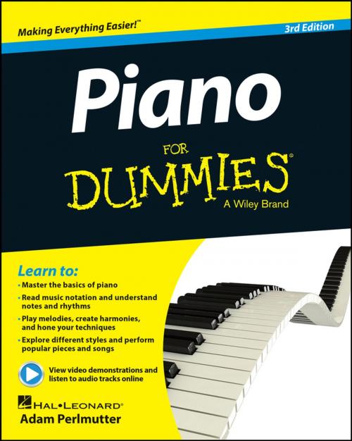 Cover of the book Piano For Dummies by Adam Perlmutter, Hal Leonard Corporation, Wiley