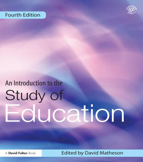 Cover of the book An Introduction to the Study of Education by , Taylor and Francis