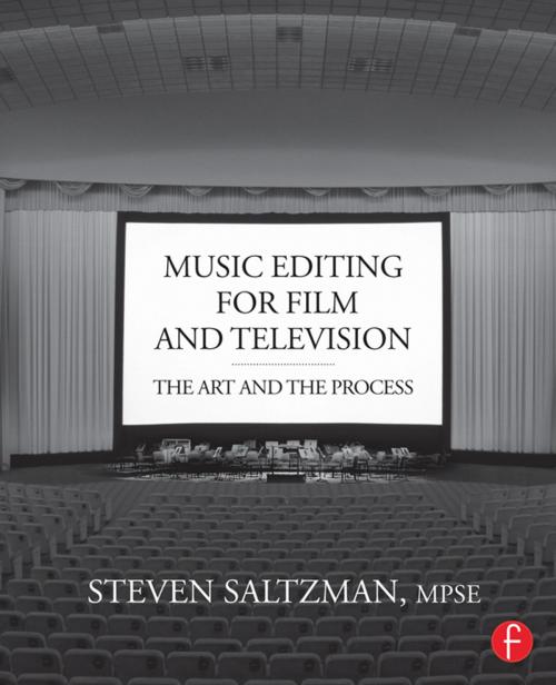 Cover of the book Music Editing for Film and Television by Steven Saltzman, Taylor and Francis