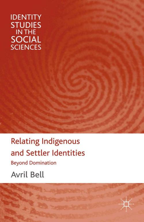 Cover of the book Relating Indigenous and Settler Identities by A. Bell, Palgrave Macmillan UK