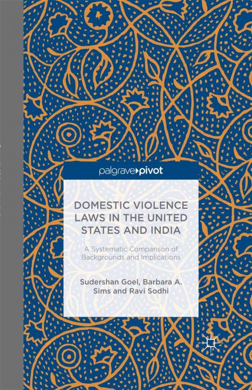 Cover of the book Domestic Violence Laws in the United States and India by S. Goel, B. Sims, R. Sodhi, Palgrave Macmillan US