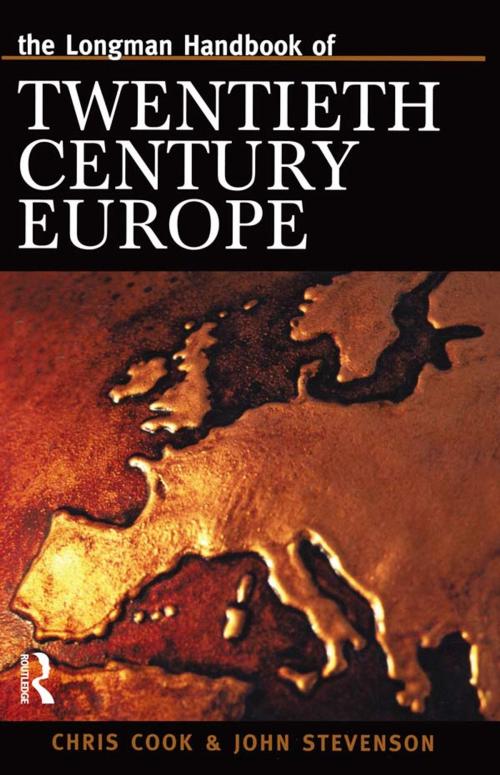 Cover of the book Longman Handbook of Twentieth Century Europe by Chris Cook, J. Stevenson, Taylor and Francis