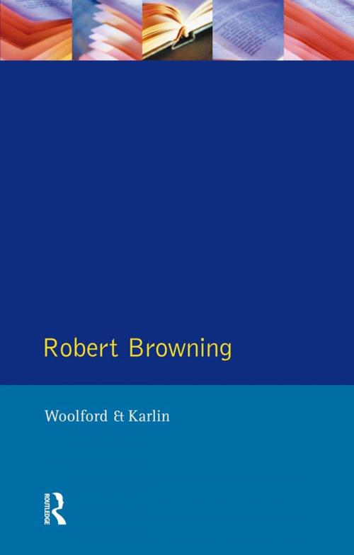 Cover of the book Robert Browning by John Woolford, Daniel Karlin, Taylor and Francis
