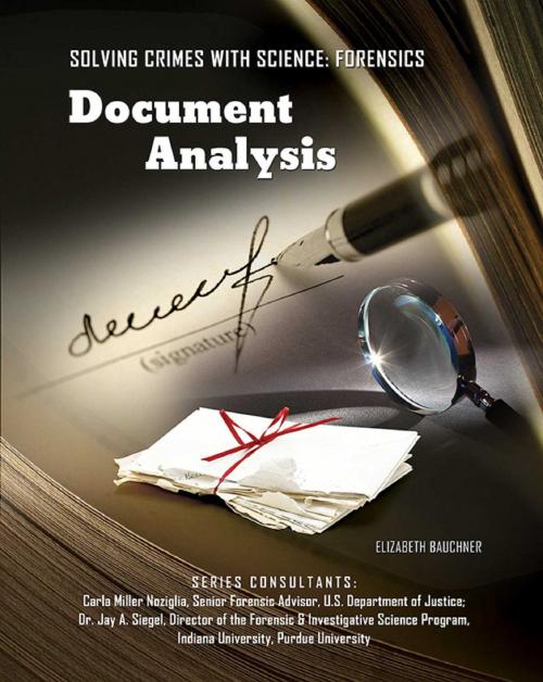 Cover of the book Document Analysis by Elizabeth Bauchner, Mason Crest