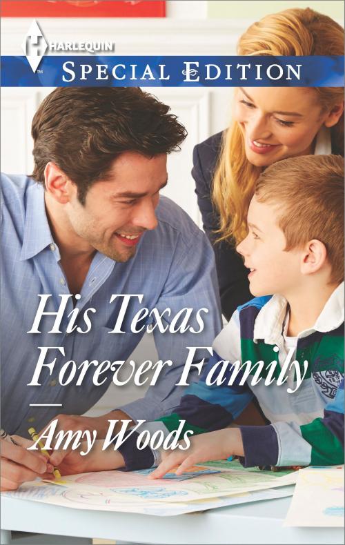 Cover of the book His Texas Forever Family by Amy Woods, Harlequin