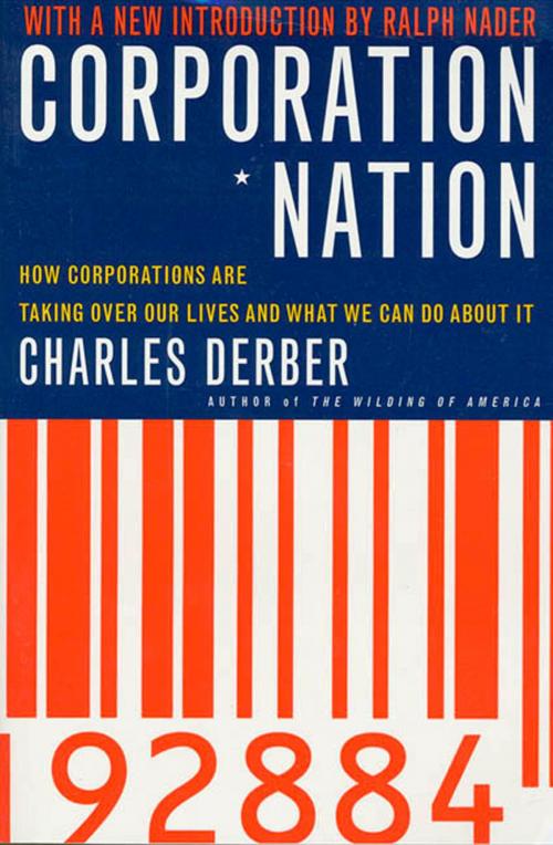 Cover of the book Corporation Nation by Charles Derber, St. Martin's Press