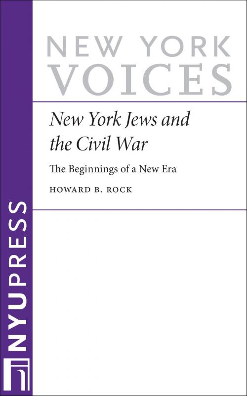 Cover of the book New York Jews and the Civil War by Howard B. Rock, NYU Press