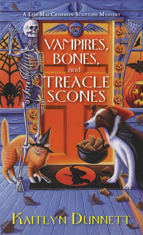 Cover of the book Vampires, Bones and Treacle Scones by Kaitlyn Dunnett, Kensington Books