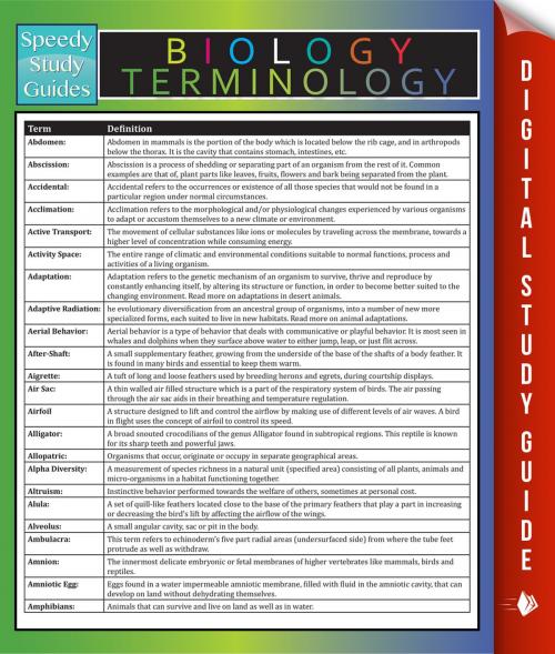 Cover of the book Biology Terminology by Speedy Publishing, Speedy Publishing LLC